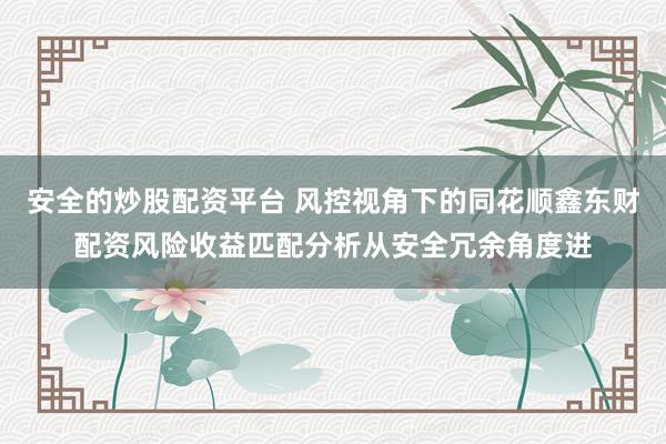 安全的炒股配资平台 风控视角下的同花顺鑫东财配资风险收益匹配分析从安全冗余角度进